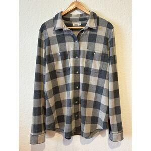 Faherty Women's Size M Soft Plaid Flannel Shirt Outdoor Chores Stretch